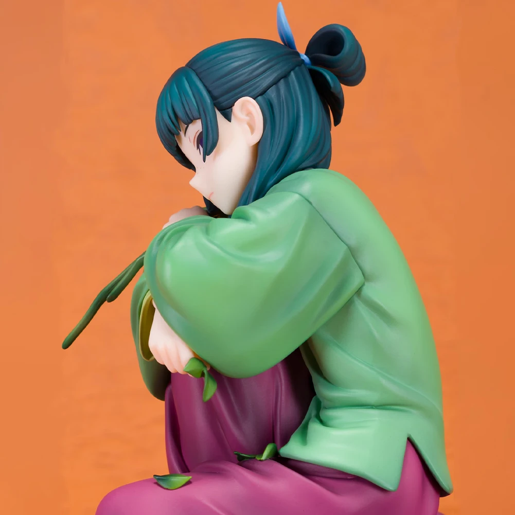 Figura de Anime Maomao figura de acción Maomao estatuilla pose sentada con accesorios de taburete figura de niña modelo colección estatua regalos de muñecas