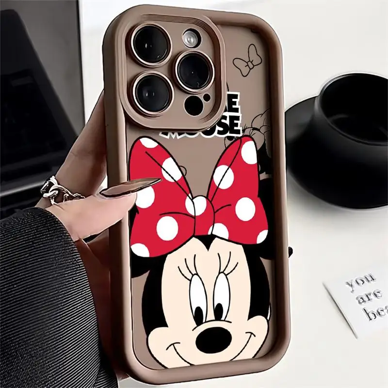 Disney Cute Mickey Minnie for Apple iPhone 13 15  Pro Max 14 13 Pro 11 12 7 8 Plus X XS MAX XR 14 Plus Silicone Phone Case funda