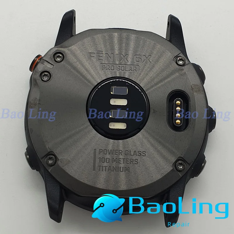 For Garmin Fenix 6X Pro Solar Back Cover Case （Without Battery）