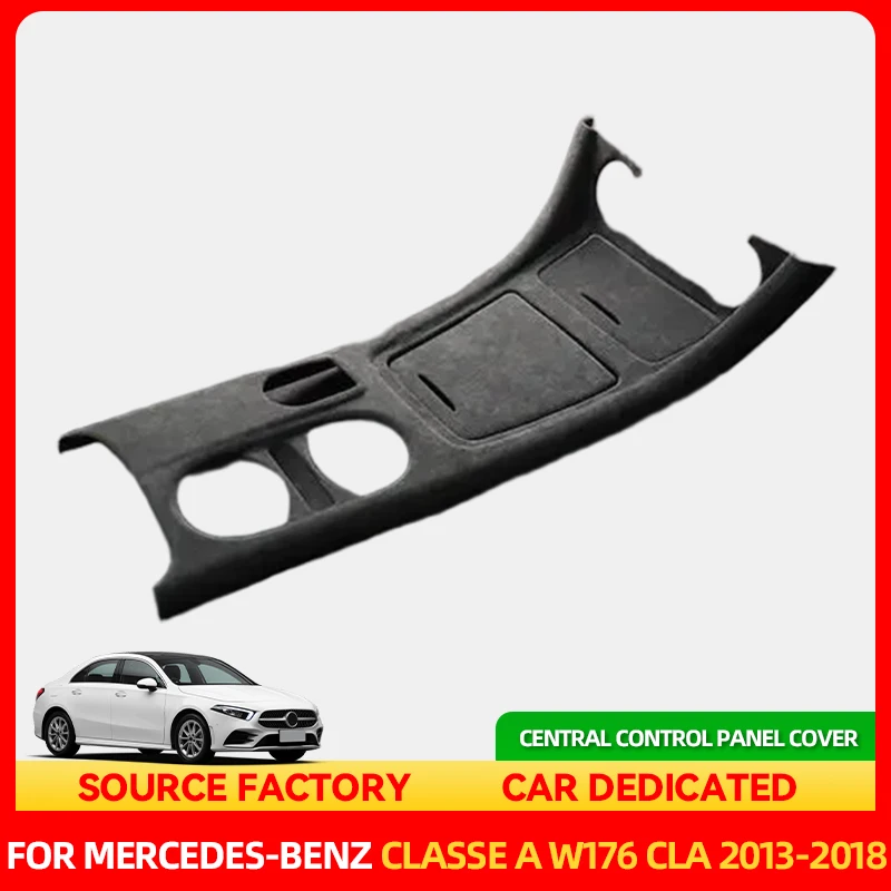 

Стайлинговые молдинги Италия Супер замшевая центральная консоль автомобиля Накладка панели переключения передач для Mercedes Benz A Class W176 CLA C117 GLA