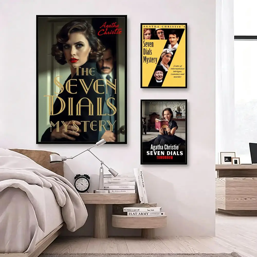 movie The Seven Dials Mystery Poster Poster HD Waterproof Self-adhesive Art Print Wall Decor for Bedroom Living Room Gift