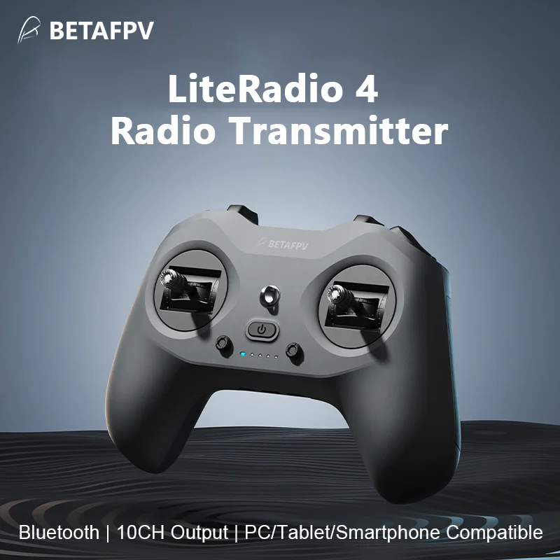 

BETAFPV LiteRadio 4 10-канальный радиопередатчик ELRS 2,4 ГГц для FPV дрона с симулятором Bluetooth, джойстиком, режим Xbox, батареей 8H