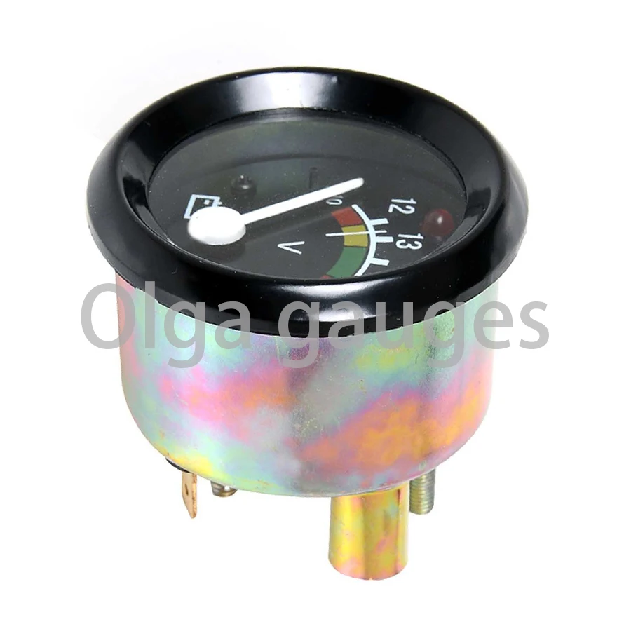 60mm For MTZ Tractor Volt Meter 10-16v with lamp Excavators bulldozers agricultural machinery instruments olga gauges ЭИ8006-2