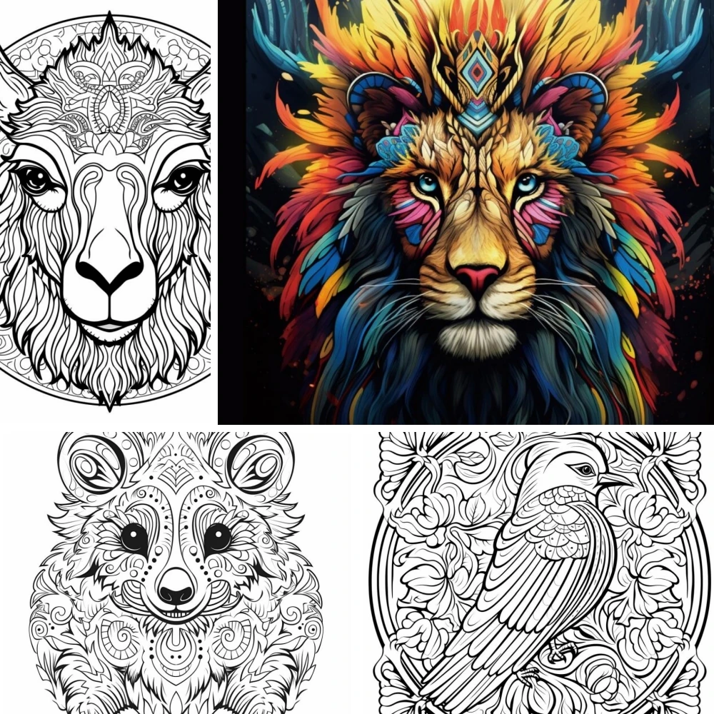 1pc Art Coloring Book Original Upgraded Paper Thickened 22 Pages Stoner Coloring Books Gift For Holiday Birthday Party