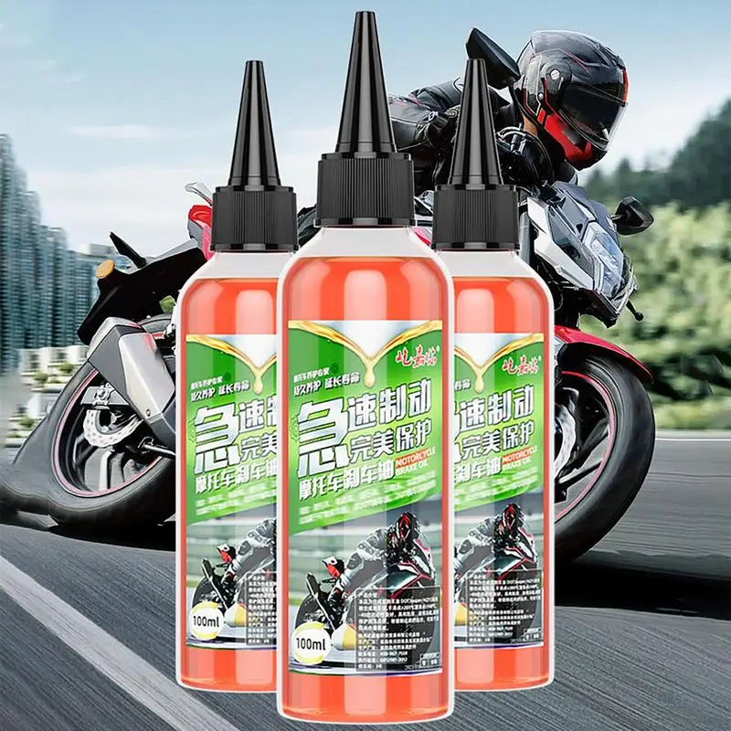 Motorcycle Brake Fluid 100ml Anti-Freeze Electric Vehicle Brak Fluid Anti-Rust High Performance Synthetic Racing Hydraulic Fluid