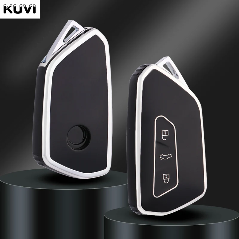HEIßER TPU Auto Fernbedienung Schlüssel Fall Abdeckung Shell Für VW Volkswagen Golf 8 2020 Skoda Octavia A8 2021 SITZ Leon MK4 Zubehör