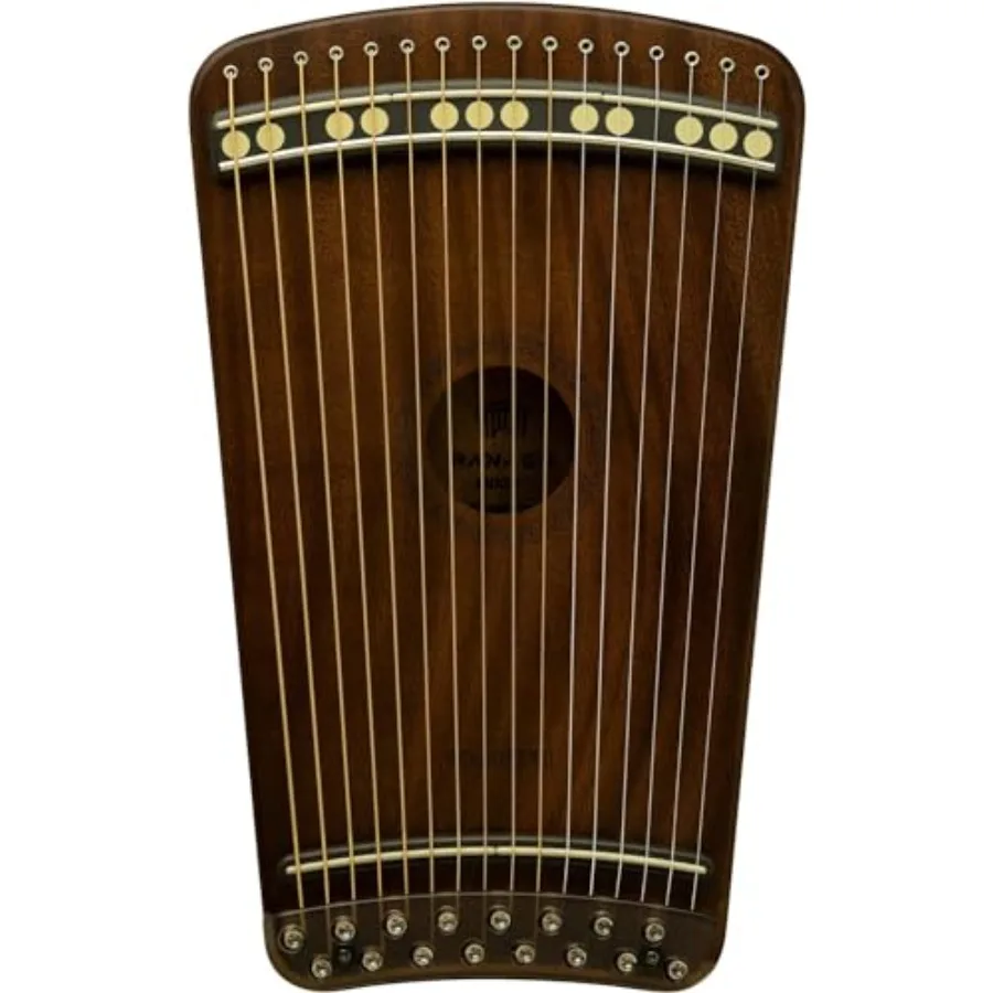 

Guitar Harp Hanago MD28 [16 Strings but Playable 28 Notes] Single-Fret Fingerboard with Piano Array Portable A4 Size All Solid
