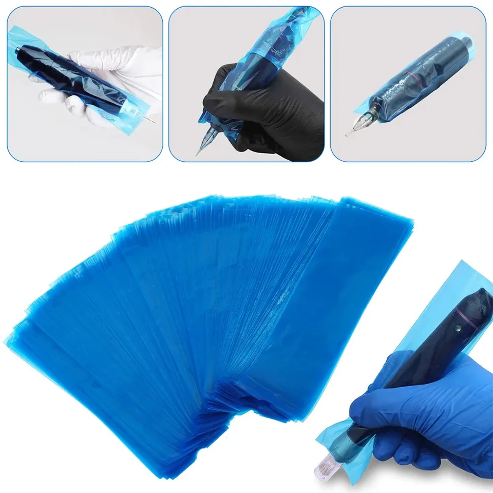 

Disposable Tattoo Pen Bags 50/100/200pcs Cartridge Tattoo Machine Cover Sleeves Supplies Clip Cord Cover Filter Pen Accessories