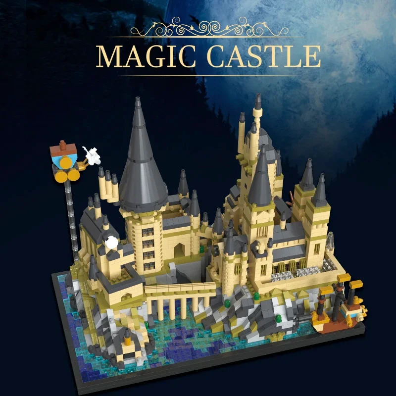 Wizardry Castle Micro Building Blocks Sets Gothic Architecture DIY Magic Academy Model Kit for Kid Adult Boy Girl Birthday Gifts