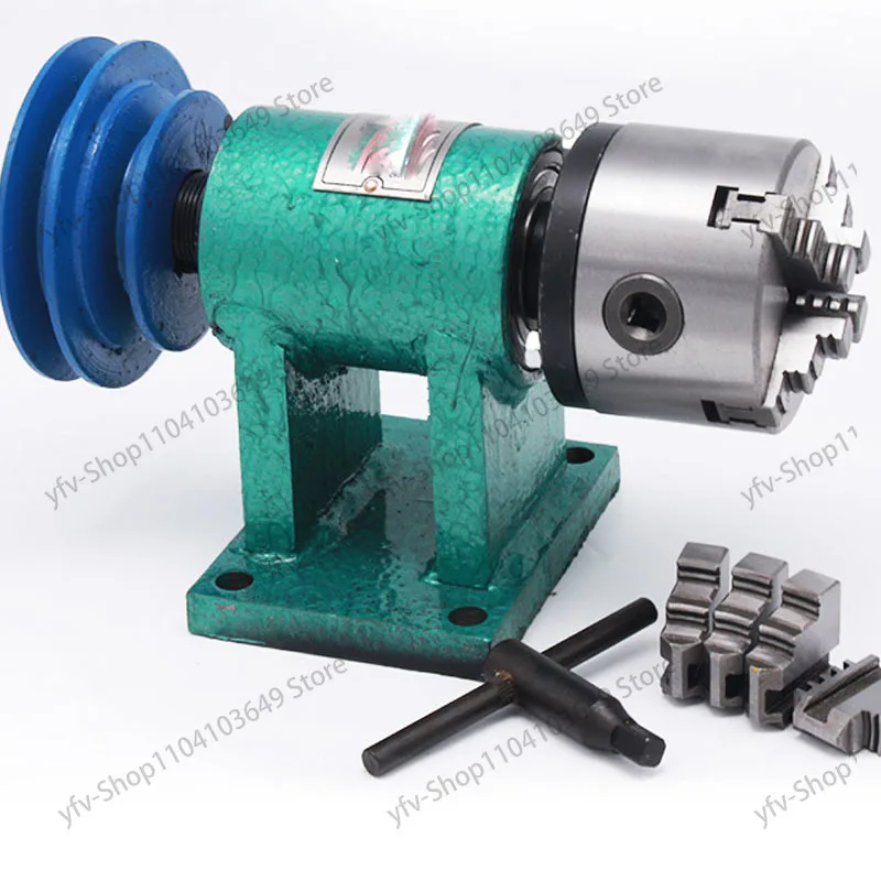 Homemade Lathe Spindle Woodworking DIY Metal Assembly Bead Machine Three-claw Four-claw Self-centering Chuck Modification Set