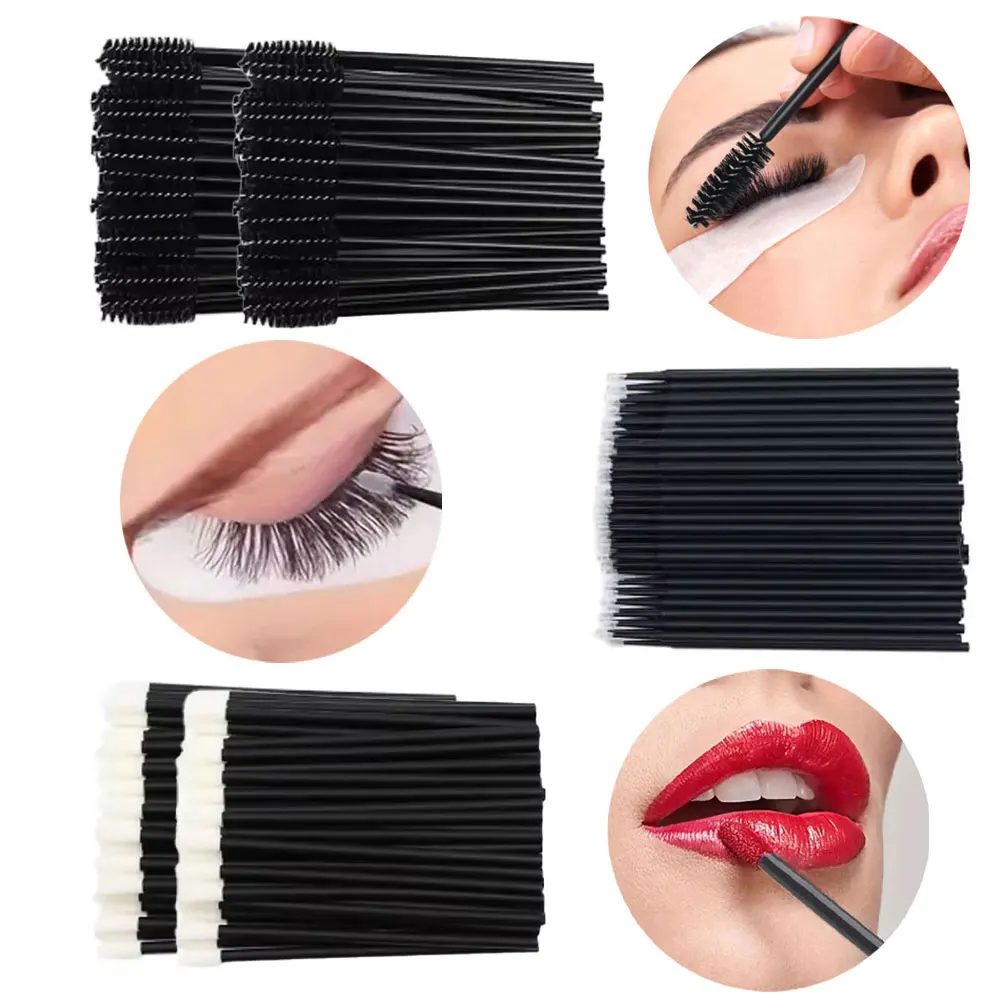 Wholesale 1500 Pcs Eyelash Extension Makeup Set Removal Micro Brush Lipline Special Eyelash Brush for Women Lash Make Up Tool