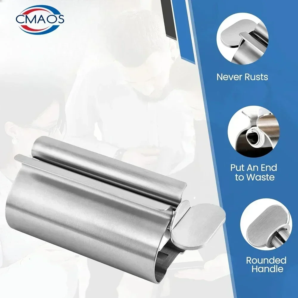 Aluminum Toothpaste Roller Squeezer Dispenser for Tubes Ointments Cosmetics Bathroom