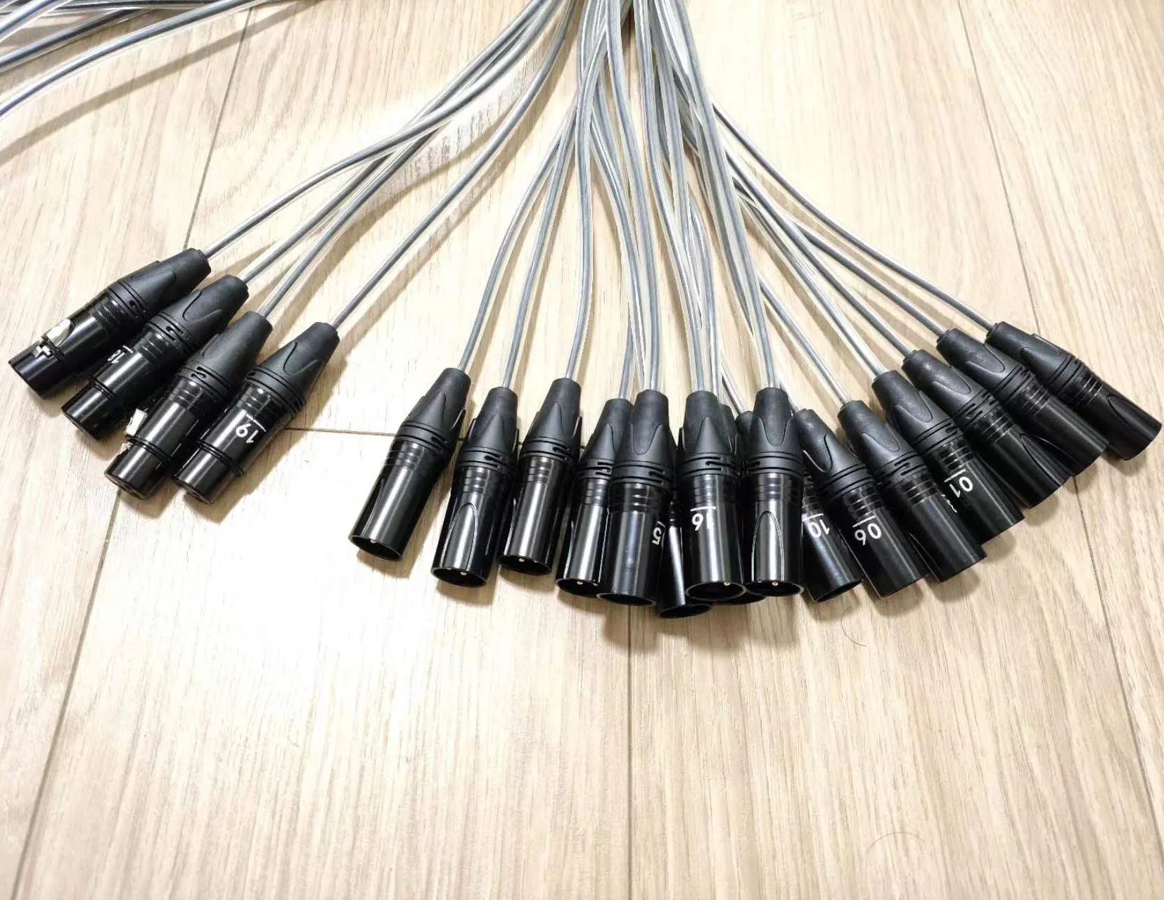 20 Channels XLR 16 Male To Female And 4 Female To Male Ways Extension Cord High Quality Snake Cable Accept Customization