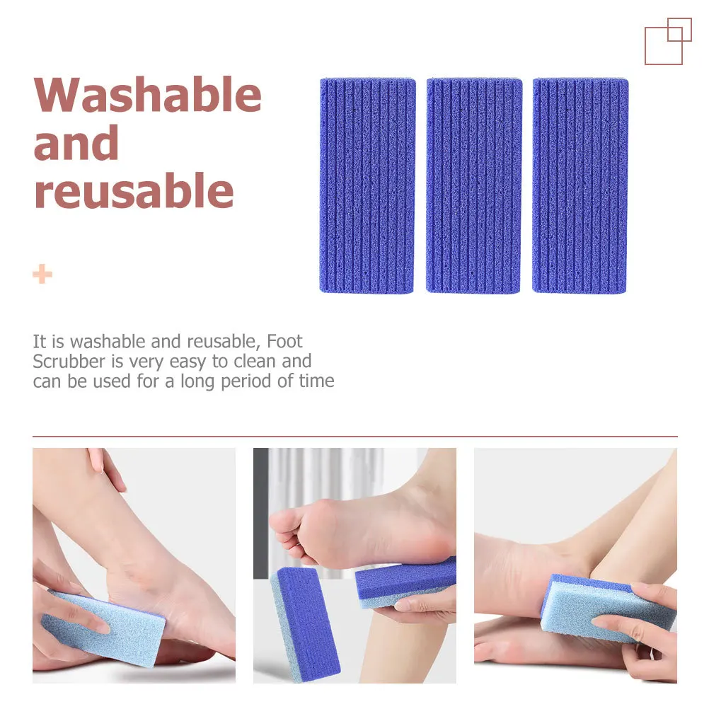

3Pcs Foot Scrubber Callus Remover Dead Skin File Ergonomic Handle Comfortable Hold Foot Exfoliator Professional Pedicure Tool