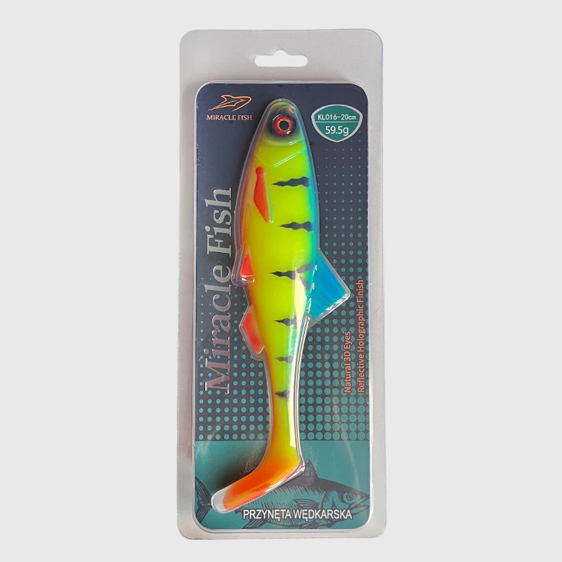 Weiche Plastikköder, lebensecht, 2 Stück, Bassköder, vormontierte Angeljigs für Süß- und Salzwasser, Paddle-Tail-Schwimmköder für Forellen – Detail 7