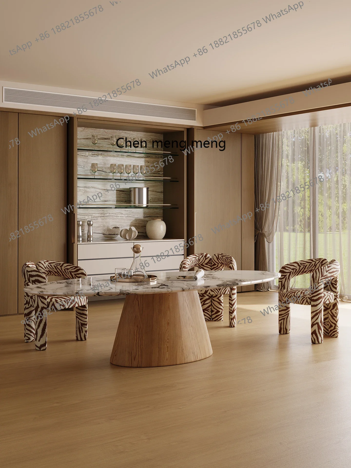 

Hot sales Light luxury marble dining table minimalist large flat layer household natural luxury stone minimalist water drop desi