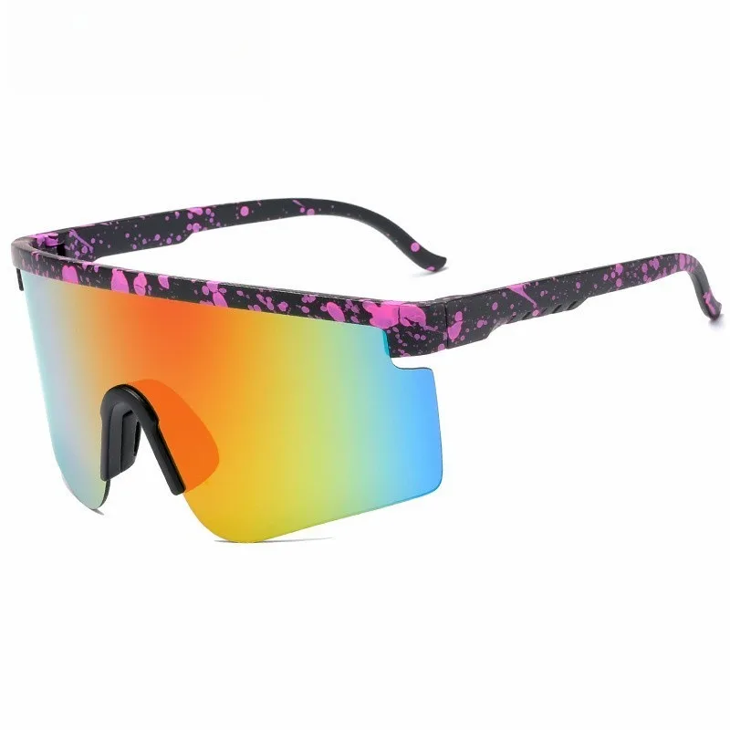 

Outdoor New Large Frame One-piece Windproof Men and Women Sunglasses Sports Cycling Sunglasses Sun Eye Cycling Sunglasses