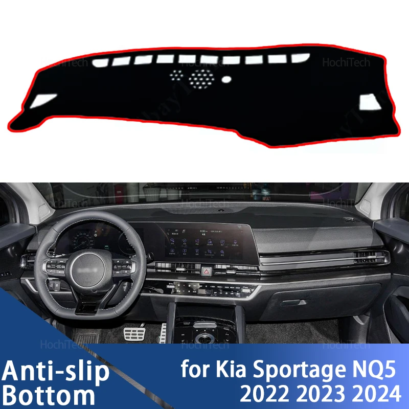 

Для Kia Sportage NQ5 2022 2023 2024, противоскользящий коврик для приборной панели, коврик от солнца, коврик для приборной панели, автомобильный аксессуар