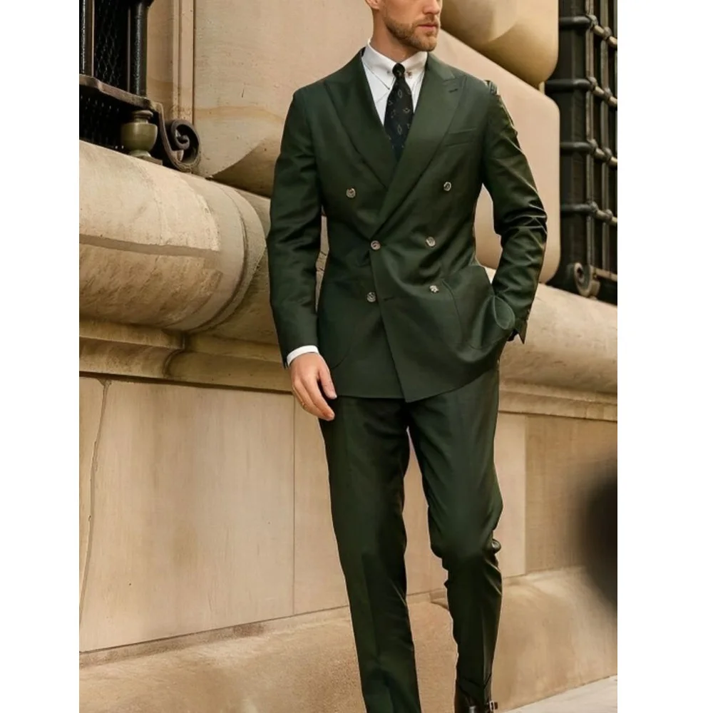 

Full Men's Suit 2024 New High-quality Suit Two-piece High-quality Suit Suit New in Suits & Blazers Mens Blaze Costume Jackets