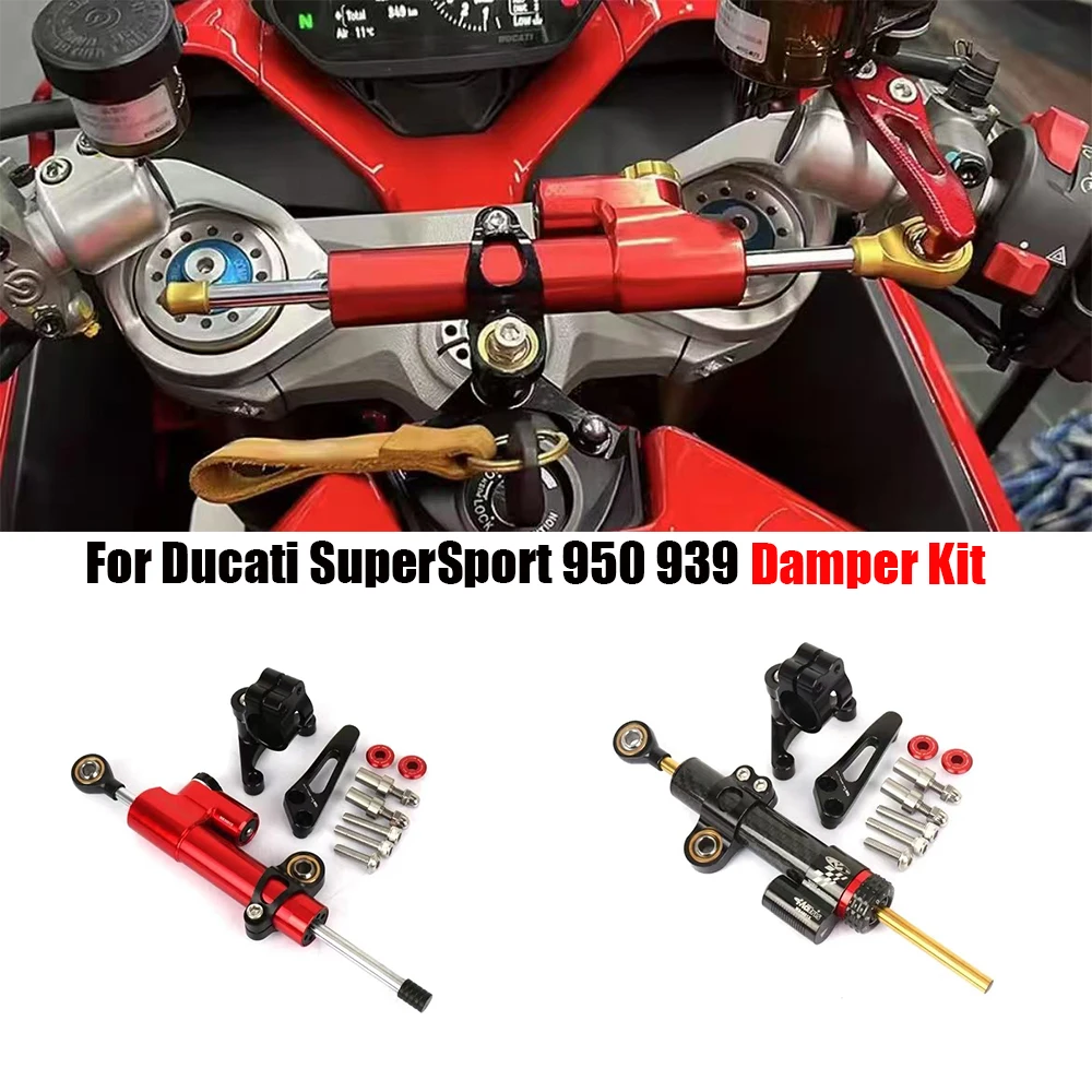 For Ducati SuperSport 950 Supersport 939 2018-2025 Motorcycle Accessories Damper Stabilizer Bracket Steering Mount Kit