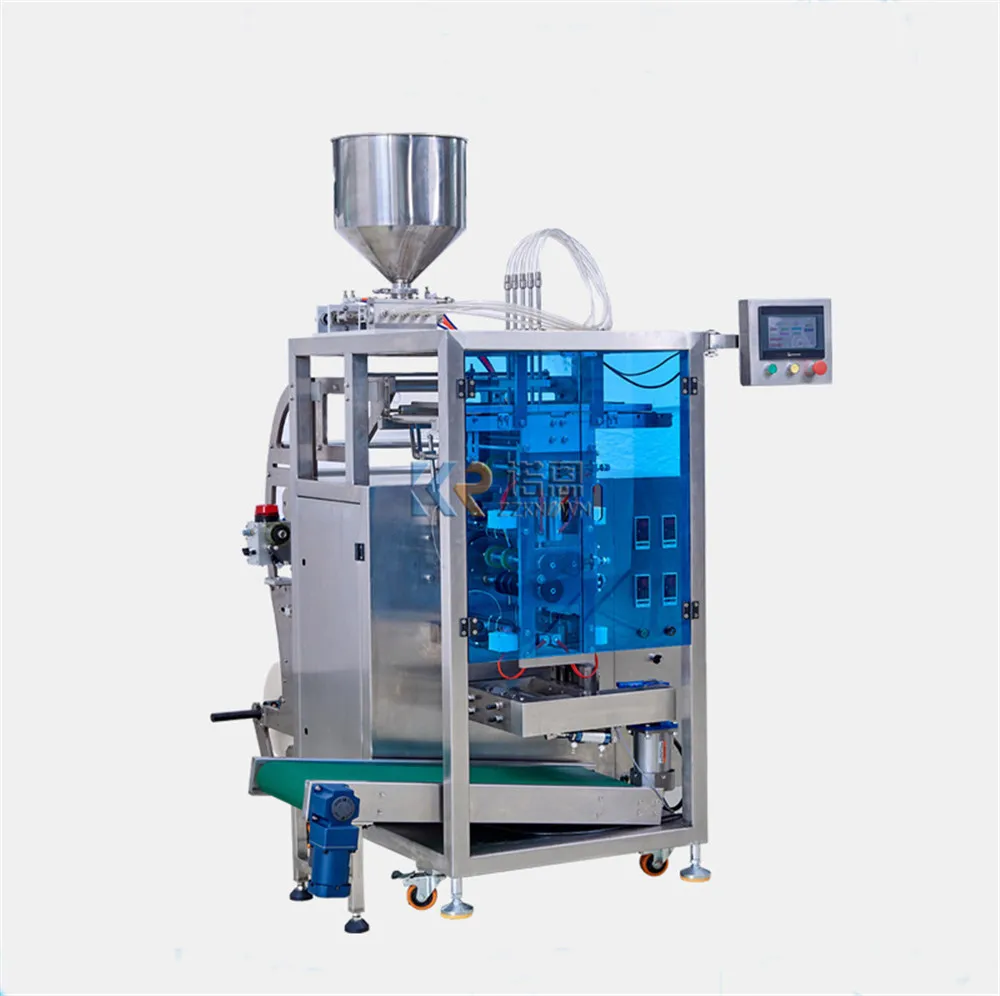 Máquina de embalagem de suco multi-lane de alta qualidade, mel, ketchup, molho de salada, maionese, gelatina