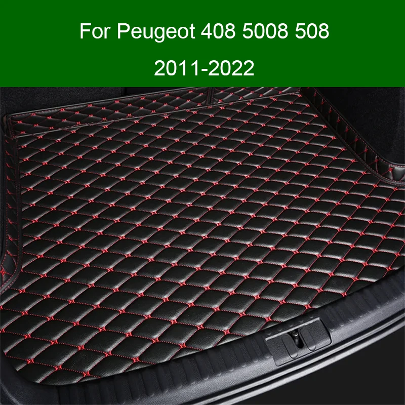 

Custom Car Trunk mat For Peugeot 408 5008 508 2011-2017 2018-2022 Interior Details Water Proof Car Accessories