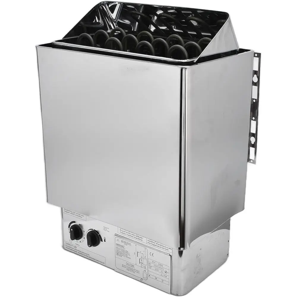 

Электрическая печь для сауны из нержавеющей стали мощностью 6 кВт с внутренним контроллером для домашних или гостиничных паровых комнат