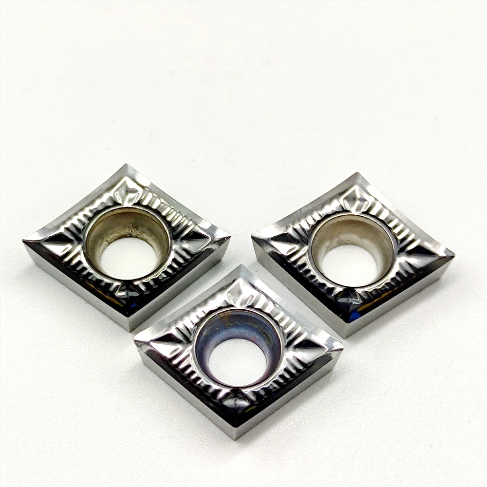 CCGT120402 CCGT120404 CCGT120408 AK H01 Inserti per tornitura Lama in metallo duro Utensile da taglio per tornio per alluminio CCGT 120402 120404 120408