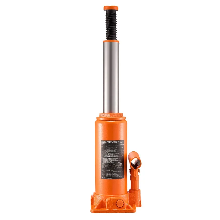 

Hydraulic Bottle Jack 10 Ton Capacity Orange Heavy Duty Welded for Car SUV Pickup Auto Repair House Lift Agricultural Equipment