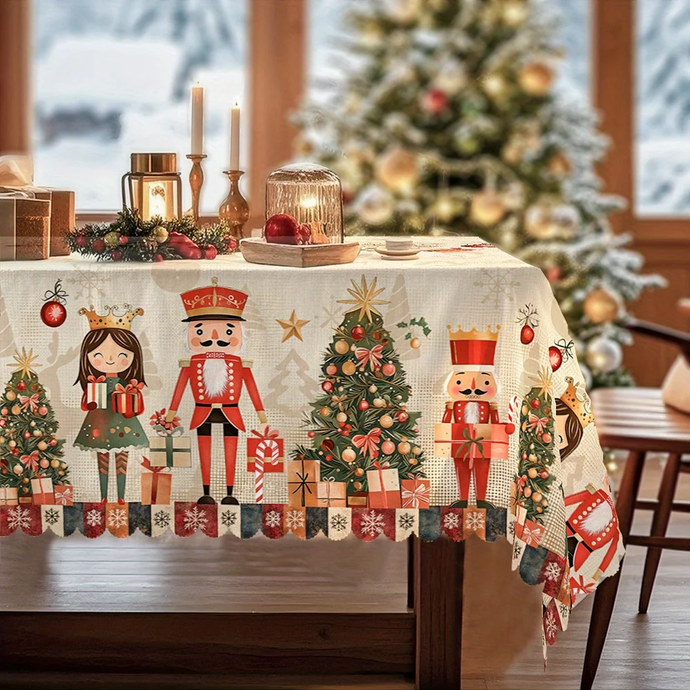 Christmas, spring, winter snow carpet, green decorations, Christmas tree with soldier and girl patternszyc