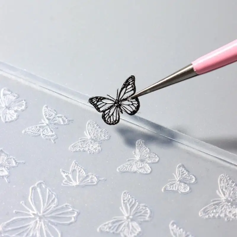 

A52E Нежные силиконовые формы для резьбы по ногтям для маникюрных салонов и любителей маникюра своими руками