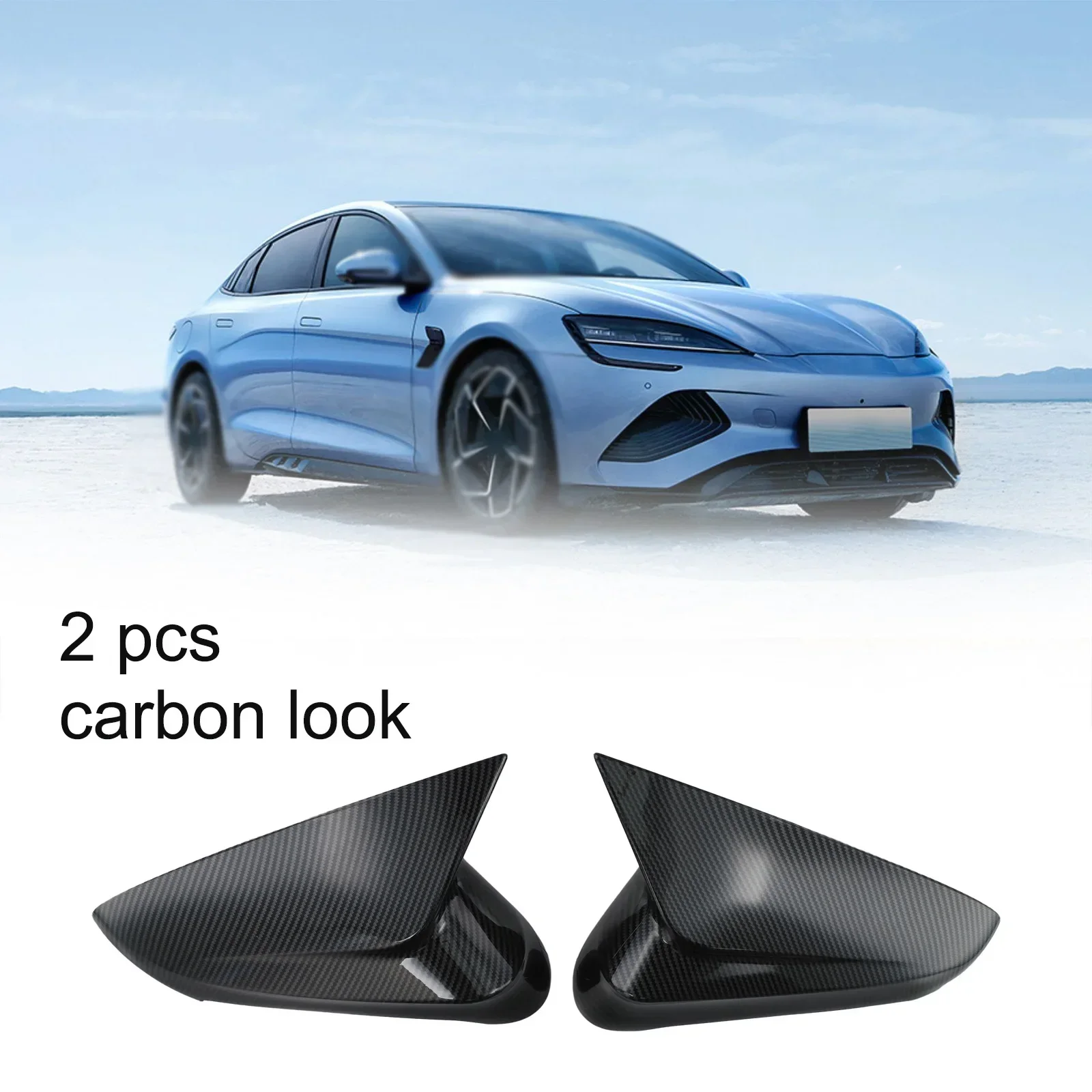 

Rearview Mirror Cap Side Glass Mirror Trim Car Exterior Accessories ABS Material Easy Installation Stable Characteristics
