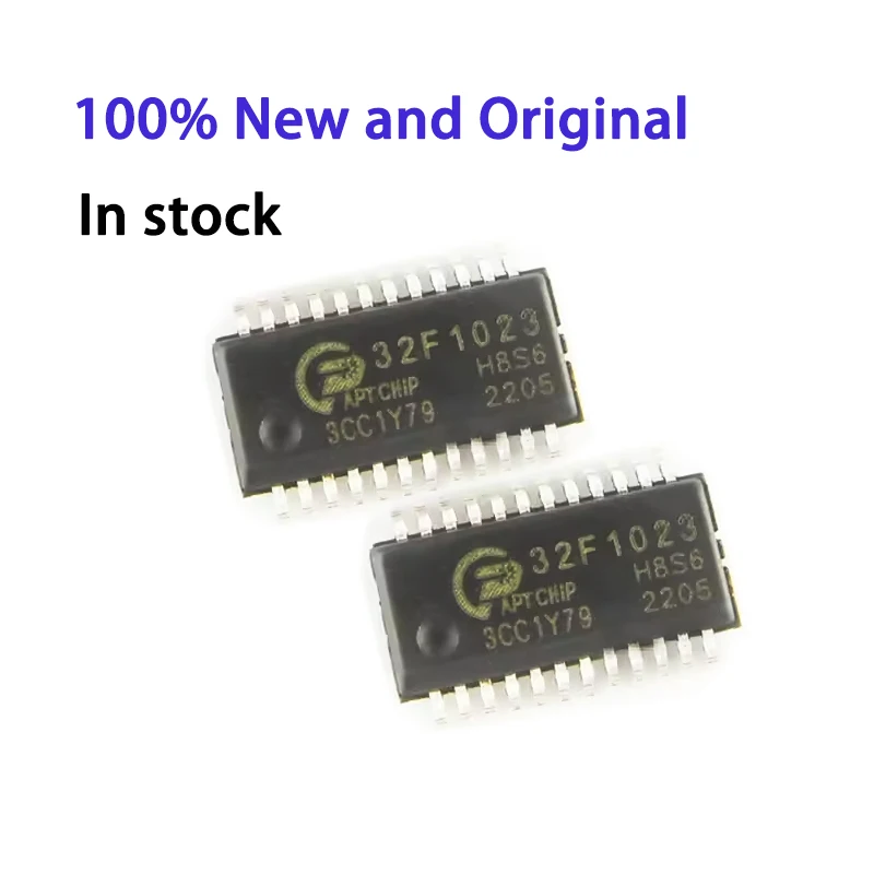 5-50 pcs A100% original in stock APT32F1023H8S6 32F1023 32F1023H8S6 SSOP-24 SMD MCU microcontroller chip