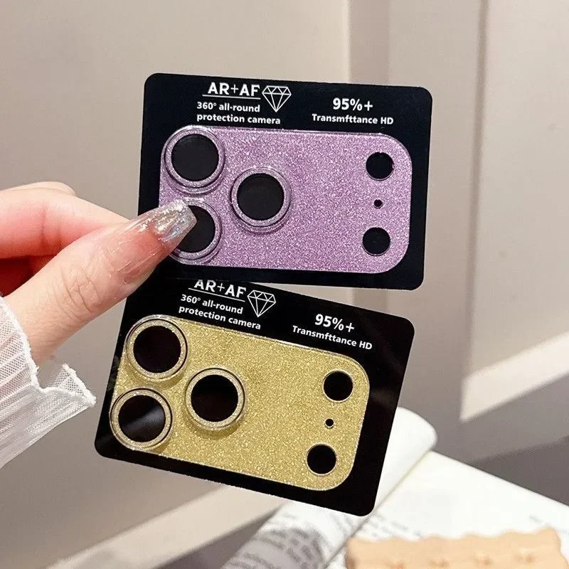 1Set 1Set Pink Glitter Camera Lens Protector for iPhone Duo 18 Pro 17 Pro Max 9H Tempered Glass Full Cover Anti-Scratch Case Friendly - Aliexpress Deal