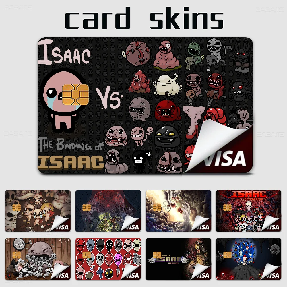 The Binding of Isaac Credit Card Skin Stickers for VISA Bank Card Transportation Card Waterproof Sticker Anti-scratch Women Gift