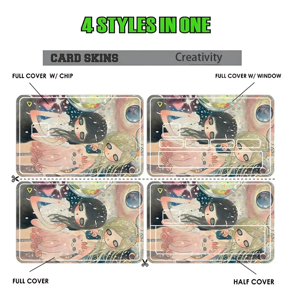 Pop Art Stickers Credit Visa Debit Bank Charge Card Bus Metro Waterproof A-Aya T-Takano Sticker Decal Decoration