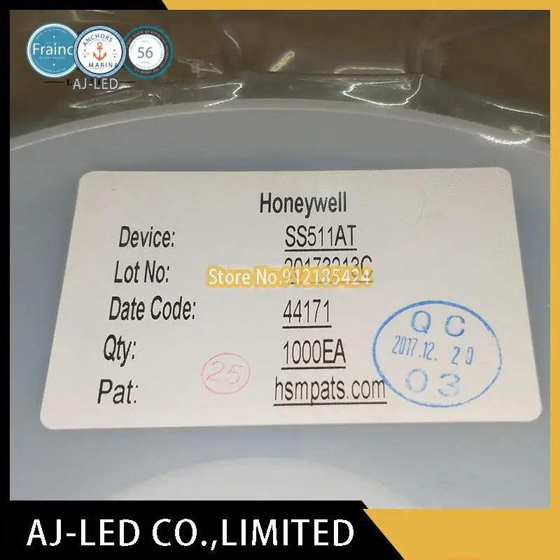 10 ピース/ロット SS511AT バイポーラ ホール素子、ブラシレス DC モーター、デジタル電流センサー用