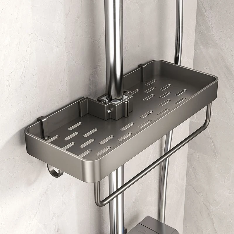 Shower Shelf Shower Organiser Aluminum Bathroom Shelf Without Drilling Soap Shampoo Holder Shower Tray Bathroom Accessories