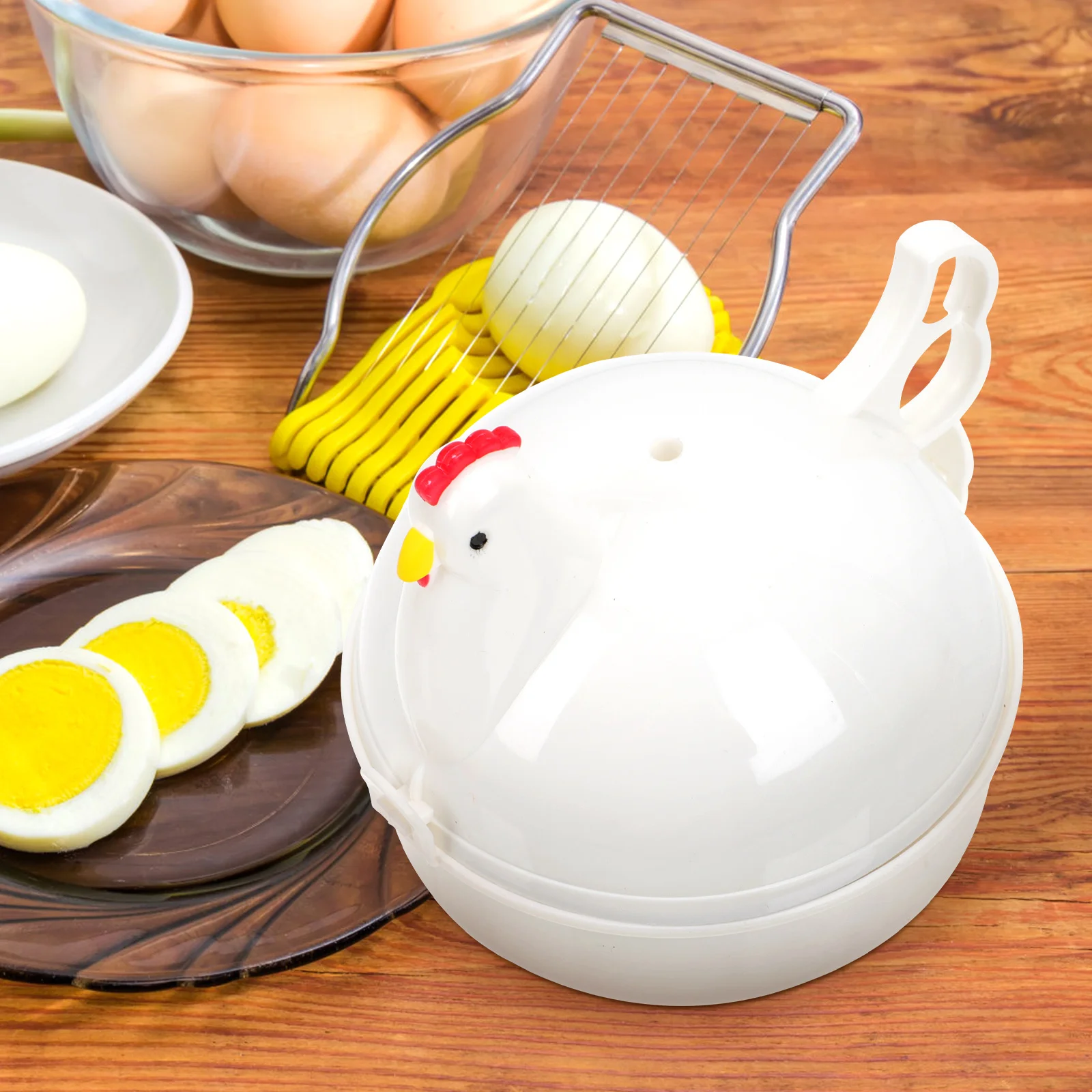 

2 Pcs Food Grade Plastic Steamer Microwave Steam Machine Multi Boiler Compact Lightweight Household Kitchen for Kids