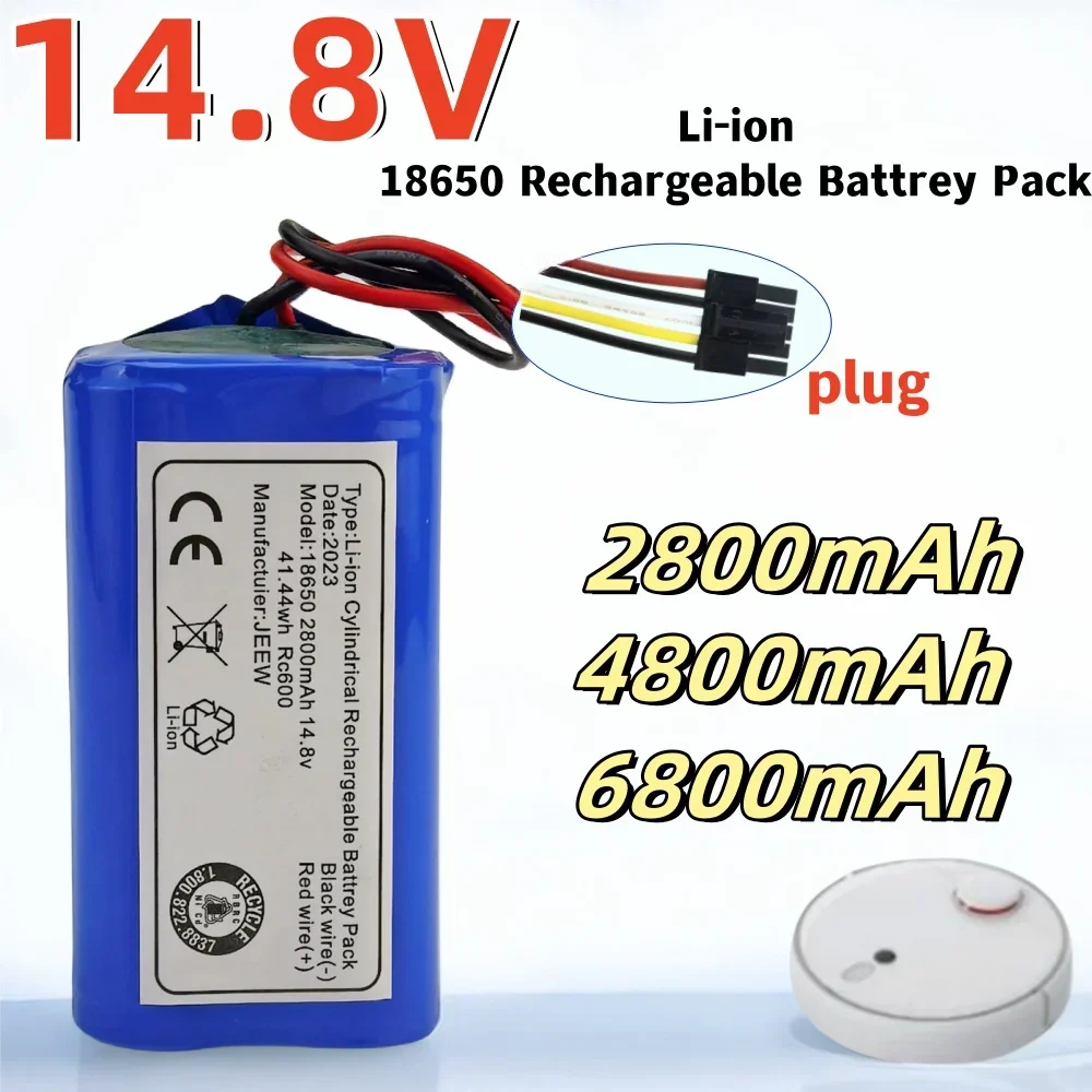 

100% New Original 18650-4S1P14.8V 2800/4800/6800mAh Battery forRobot Vacuum Cleanerreplacement batteries