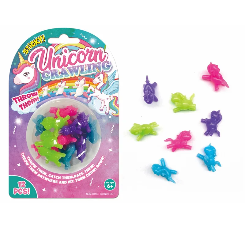 12 قطعة الإبداعية TPR جدار تسلق رجل لعبة لتخفيف التوتر العنكبوت رائد فضاء يونيكورن انتعاش بطيء لزجة الإصدار اللعب #3