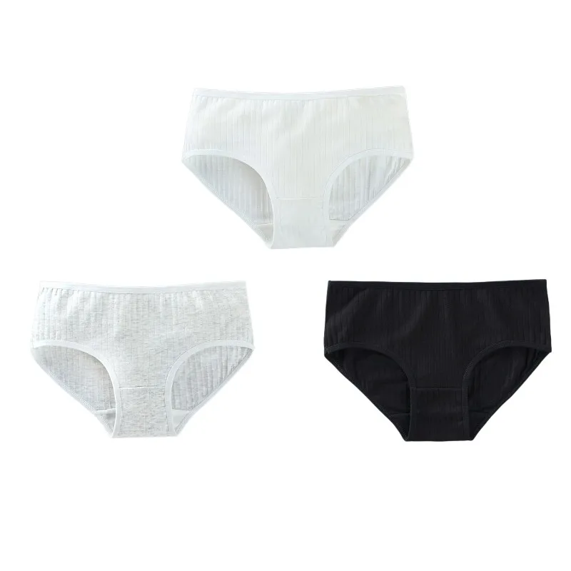 3Pc Children Underwear Cotton Panties Girl Teenager Thong Toddler Sport 8-15T