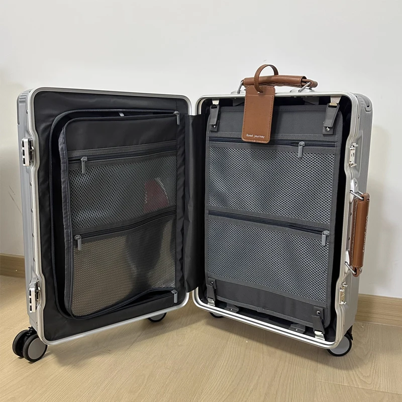 قسط الكمبيوتر واسعة عربة الأمتعة افتتاح الجبهة متعددة الوظائف المرأة 20 بوصة الصعود صندوق وحقيبة الرجال 24 بوصة كومبو