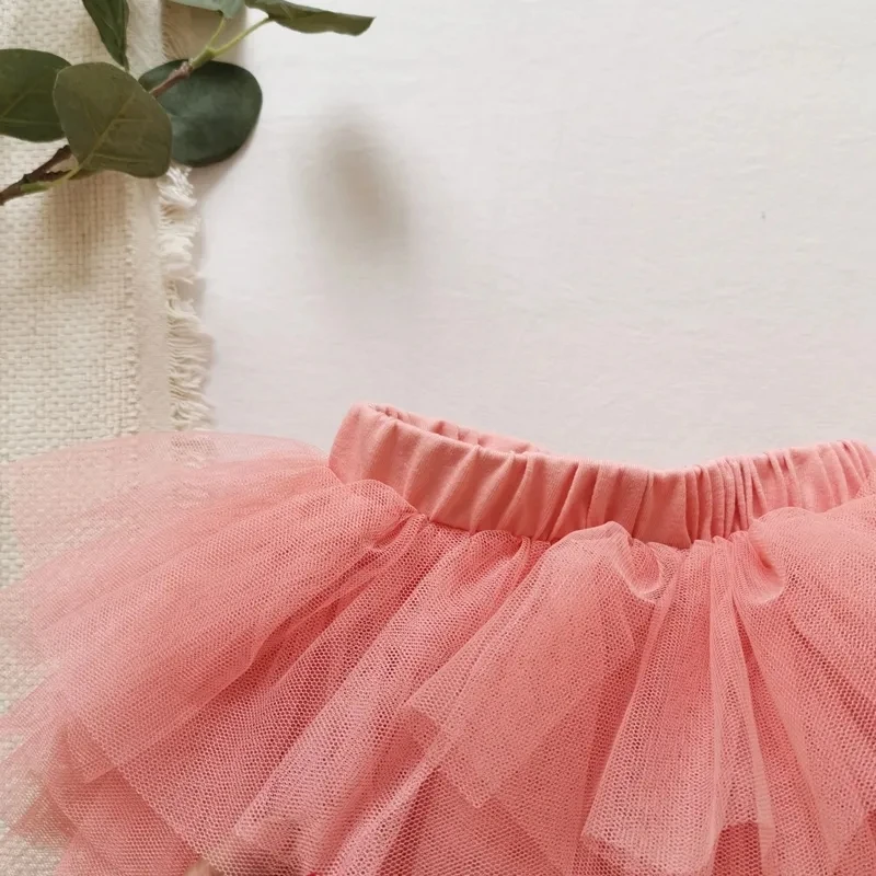 1-8Years Toddler Baby tutu Skirts for Girls Cute Soft Mesh Layered Skirts 2 3 4 5 6 7