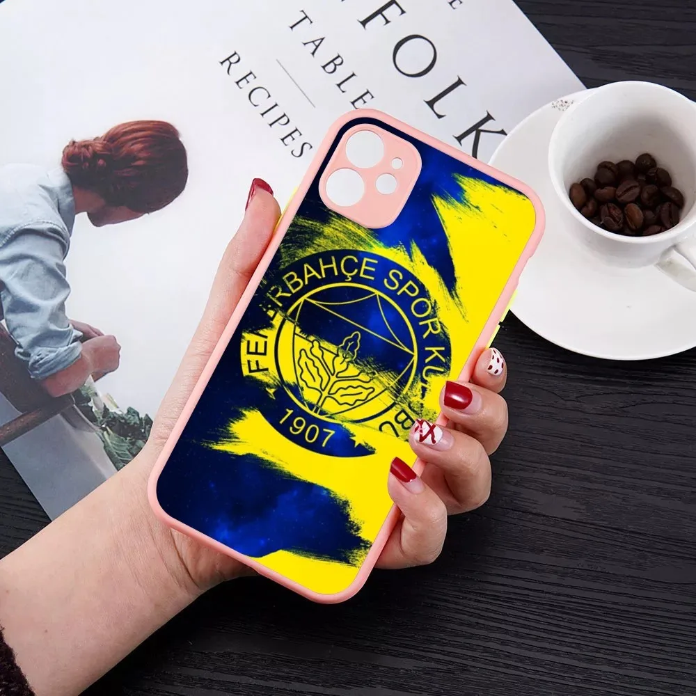 T-Turkey F-Fenerbahce F-Football Phone Case for iPhone 14 11 12 13 Mini Pro Max 8 7 Plus X XR XS MAX Translucent Matte Cover