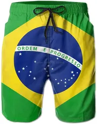 Brazil Mens Beach Board Shorts Quick Dry Swimming Trunks