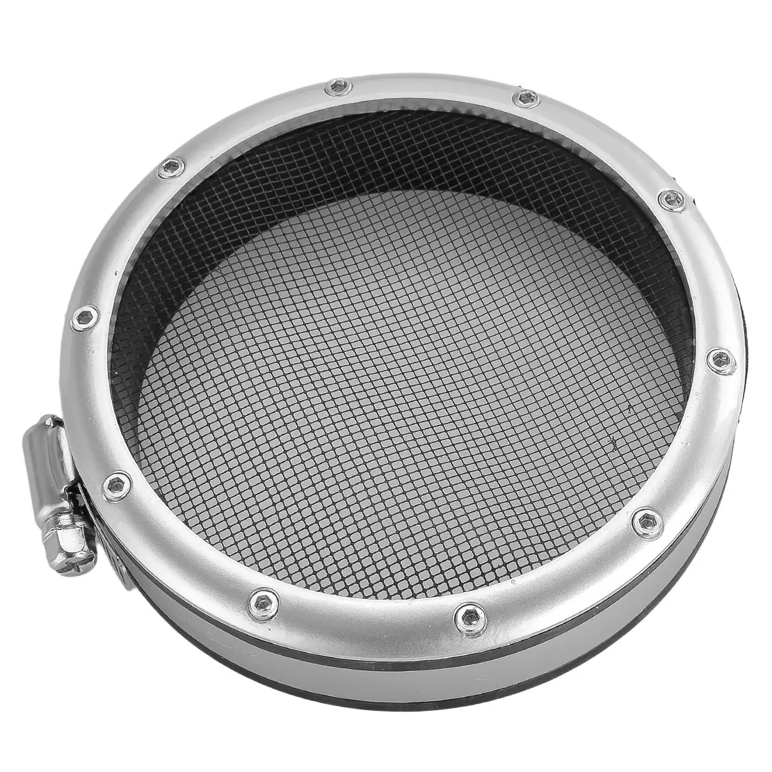 واقي شواية مدخل توربو فضي مقاس 4 بوصات للسيارة، واقي شبكي من قطعة واحدة بتصميم Turbonetics #2