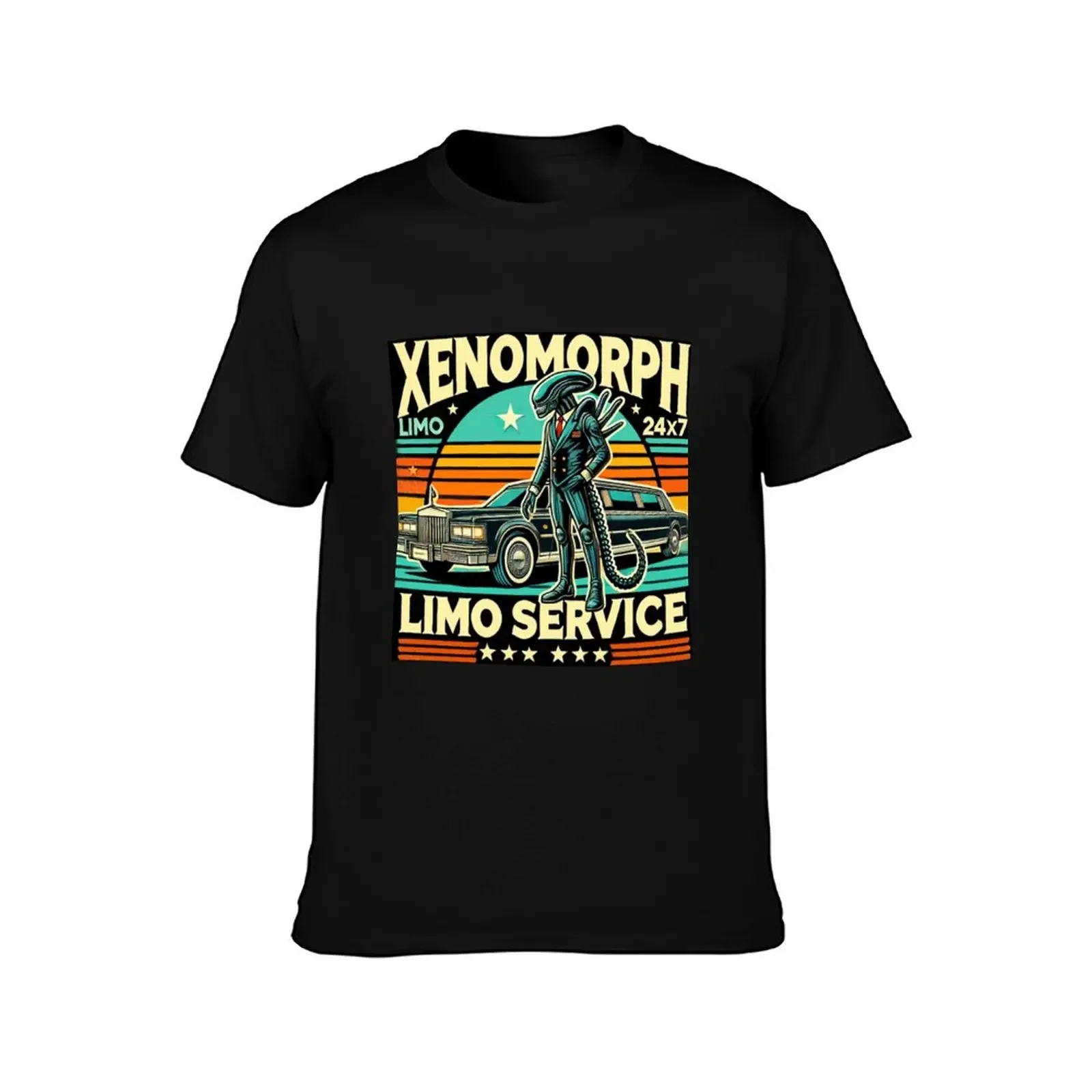 Xenomorph Alien - Limousine Service T-Shirt plain shirts graphic mens plain t shirts