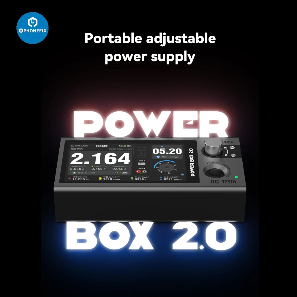 Mechanic Portable Adjustable Power Supply Box High Computing Power Boost 45W PD Fast Charging with 10000mAh Ultra-large Capacity