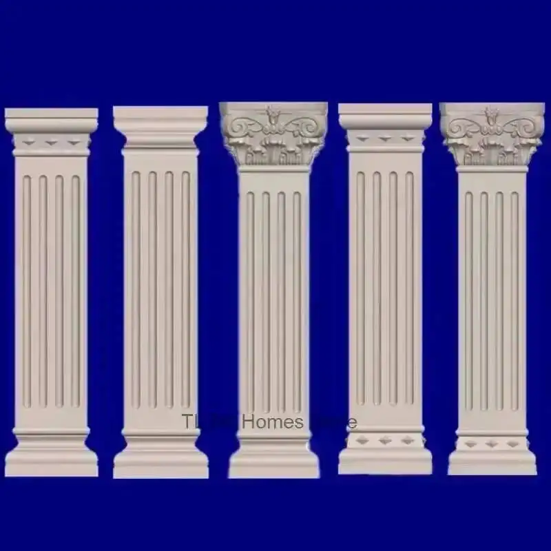 Garden build Fence DIY Cement Column Mold Garden Building European Decorative Modeling Roman Thickened Column Mold Square Column